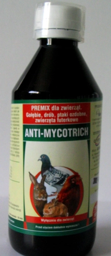 ANTI-MYCOTRICH 100 ML - preparat miedziowy hamujący rozwój rzęsistków (żółty guzek) i grzybów.