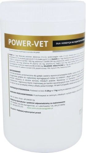 Power-vet 500g - regeneracja i odbudowa  