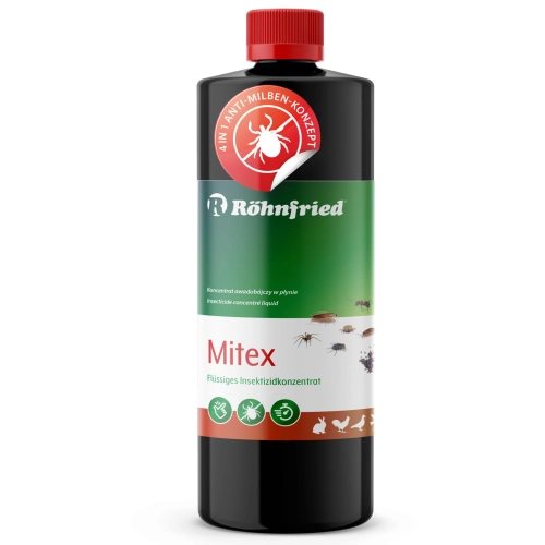 Mitex 500ml - niszczy piórojady, roztocza, ptaszyńce kurze, wszy, pchły, muchy, komary i karaluchy