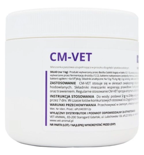 CM-VET 200g- naturalne oddychanie i trawienie