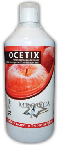 Ocetix Paweł Mrowca 1l Ocet jabłkowy + kwasy organiczne