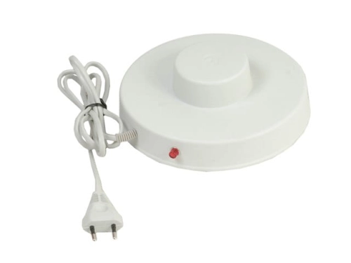 Podgrzewacz do wody 15W, 18cm z wypustką pod poidło, czarny POLMARK