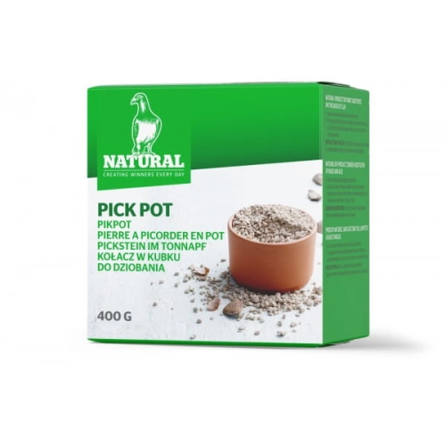 PICK POT 400G - Kołacz w miseczce do dziobania 