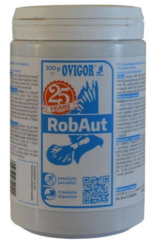 RobAut proszek 300g - odrobaczająca mieszanka uzupełniająca