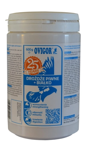 Drożdże piwne białko+ 600g - wzbogacone białkiem ziemniaczanym